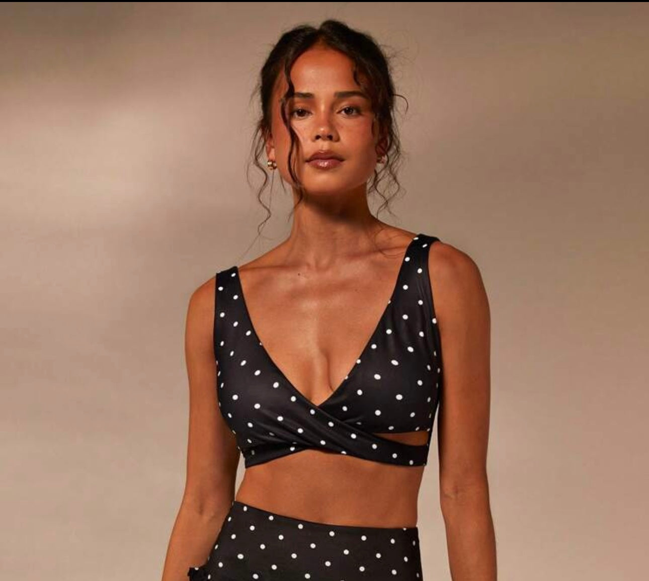 Polka Dot Sports Bra